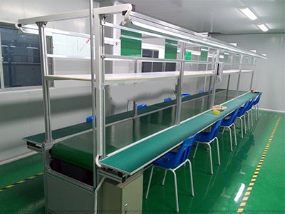 Băng chuyền khung nhôm Pvc